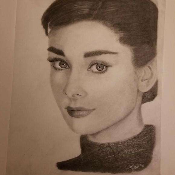 Audrey Hepburn Drawing - Picture 5 of 5